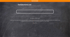 Desktop Screenshot of famillyhandyman.com